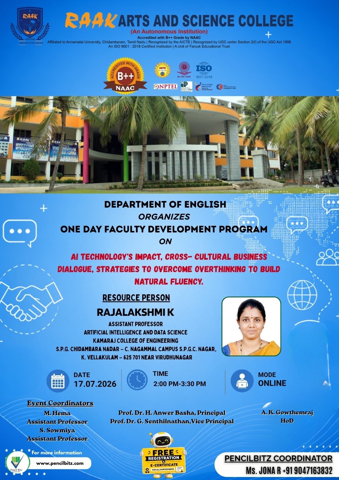 RAAK Arts and Science College